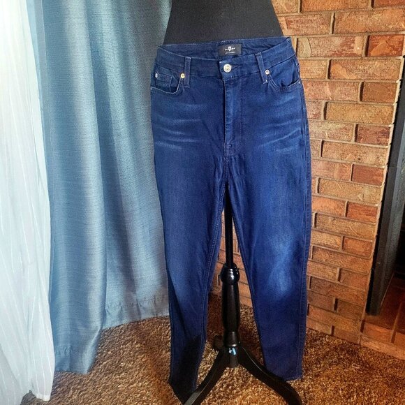 7 for All Mankind - Slim Illusion Waist Skinny, (some stretch) - Size 29 - Picture 1 of 12